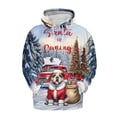 thumbnail image 1 of Santa is Coming Bulldog Merry Christmas Xmas Noel Truck Tree All Over Print 3D Hoodie Unisex Merch Hoodies Dog Lover Gifts Idea - 02023, 1 of 6