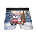 thumbnail image 1 of Santa is Coming Maltese Merry Christmas Xmas Noel Truck Tree All Over Print Boxer Briefs Underwear for Men Dad Maltese Dog Lover Gifts Idea - 02023, 1 of 6