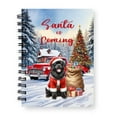 thumbnail image 1 of Santa is Coming Newfoundland Merry Christmas Xmas Noel Truck Tree Spiral Bound Journal Newfie Dog Lover Gifts 5x7in Spiral Notebook - 02023, 1 of 5