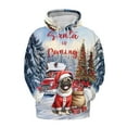 thumbnail image 1 of Santa is Coming Pug Merry Christmas Xmas Noel Truck Tree All Over Print 3D Hoodie Unisex Merch Hoodies Dog Lover Gifts - 02023, 1 of 6