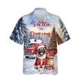 thumbnail image 1 of Santa is Coming Pug Merry Christmas Xmas Noel Truck Tree Hawaiian Shirt Breathable Summer Unisex Merch Dog Lover Gifts - 02023, 1 of 6