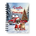 thumbnail image 1 of Santa is Coming Pug Merry Christmas Xmas Noel Truck Tree Spiral Bound Journal Dog Lover Gifts 5x7in Spiral Notebook - 02023, 1 of 5