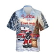 thumbnail image 1 of Santa is Coming Schnauzer Merry Christmas Xmas Noel Truck Tree Hawaiian Shirt Breathable Summer Unisex Merch Miniature Schnauzer Dog Lover - 02023, 1 of 6