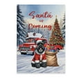 thumbnail image 1 of Santa is Coming Schnauzer Merry Christmas Xmas Noel Truck Tree Vertical Matte Canvas Poster Miniature Schnauzer Dog Lover Wall Art Home Decor - 02023, 1 of 5