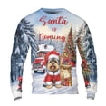 thumbnail image 1 of Santa is Coming Yorkshire Terrier Merry Christmas Xmas Noel Truck Tree All Over Print 3D Sweatshirt Unisex Merch Yorkie Dog Lover Gifts - 02023, 1 of 6
