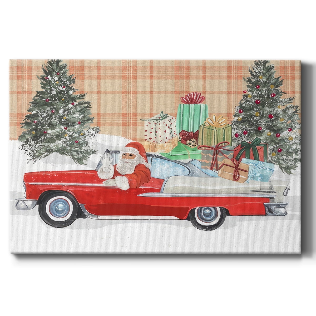 Santa on Wheels II- Gallery Wrapped Canvas