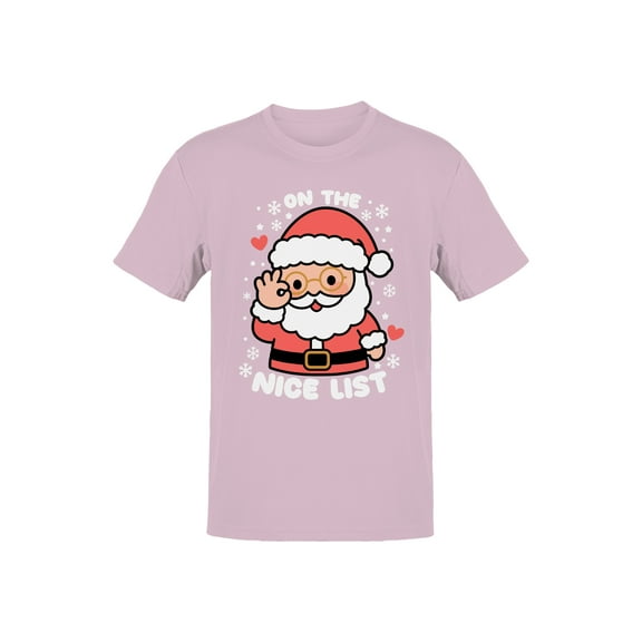Santa on the Nice List Men's T-shirt