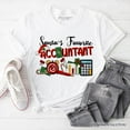 thumbnail image 1 of Santa&rsquo;s Favorite Accountant Christmas T-Shirt, Merry Holiday Tee for Bookkeepers, 1 of 5