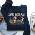 thumbnail image 1 of Santa’s Backup Plan Sweatshirt – Raccoon Christmas Sweater, Cute Holiday Crewneck, Funny Animal Lovers Xmas Gift, Cozy Winter Shirt, 1 of 5