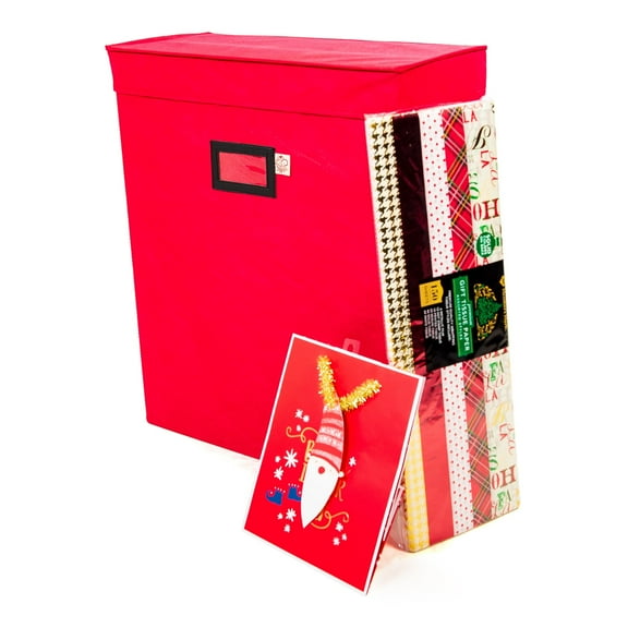 Santa's Bags Gift Bag & Tissue Paper Storage Box - RED