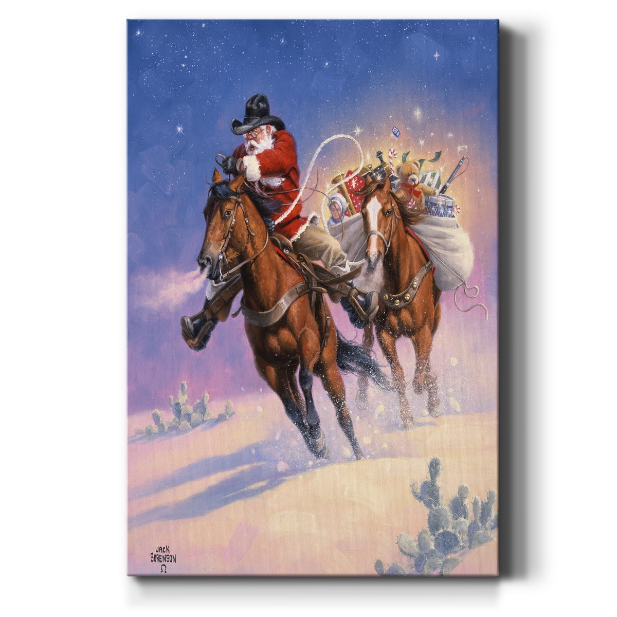 Santa's Big Ride- Gallery Wrapped Canvas