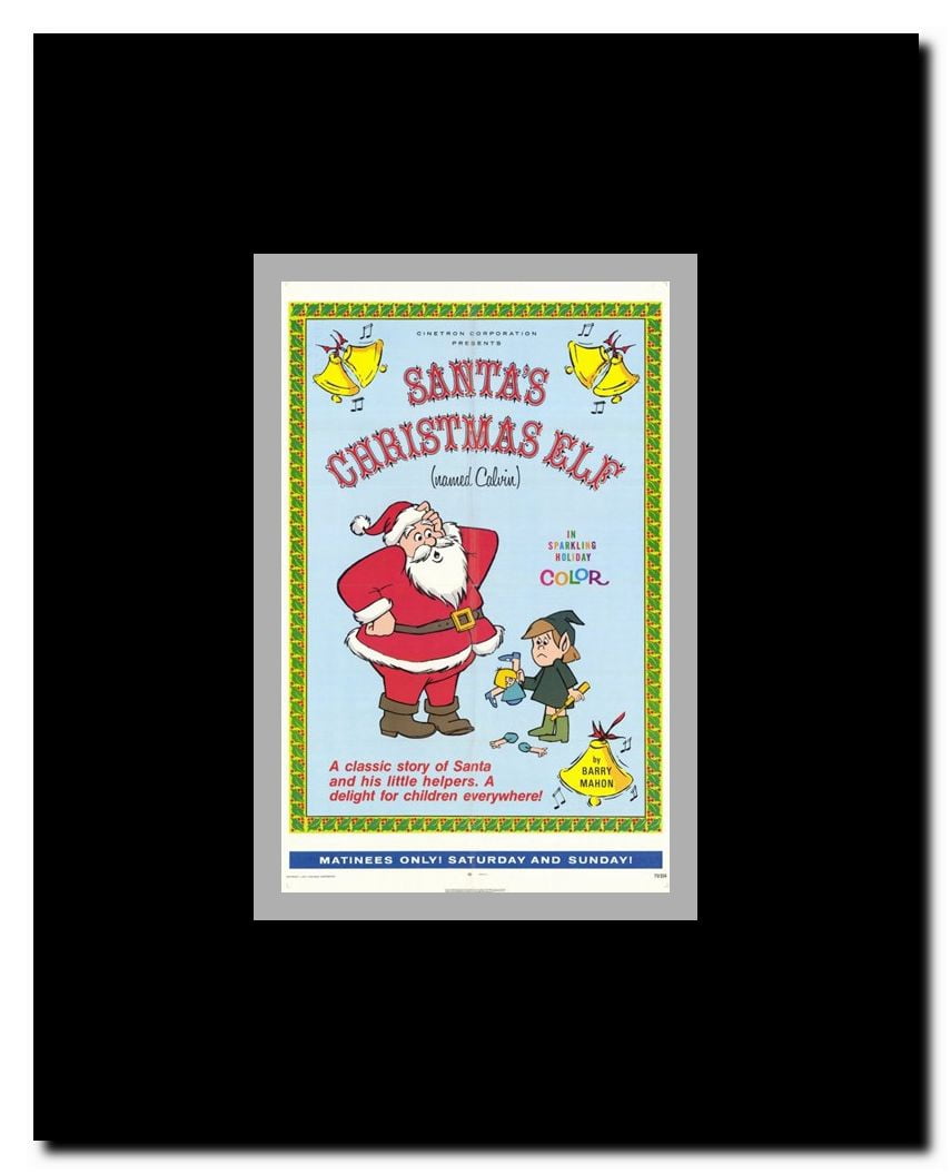 Santa's Christmas Elf (Named Calvin) Framed Movie Poster