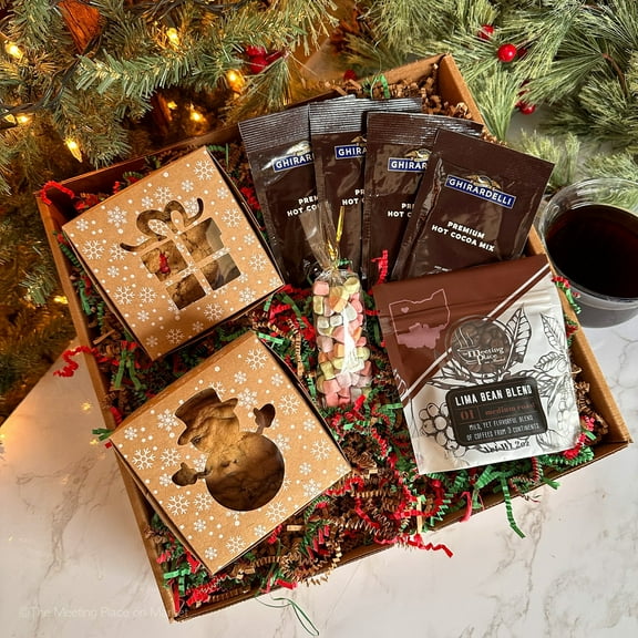 Santa's Coming to Town Gift Box, Christmas Eve Gift Basket