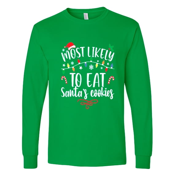 Santa’s Cookie Thief Christmas Tee by HolidayShirts