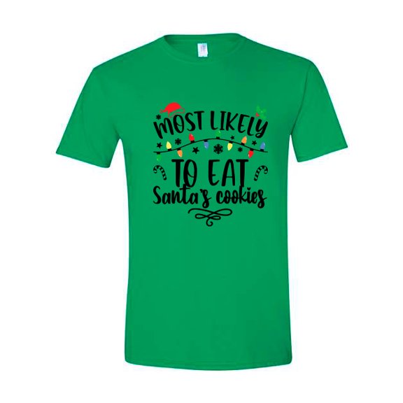 Santa’s Cookie Thief Christmas Tee by HolidayShirts