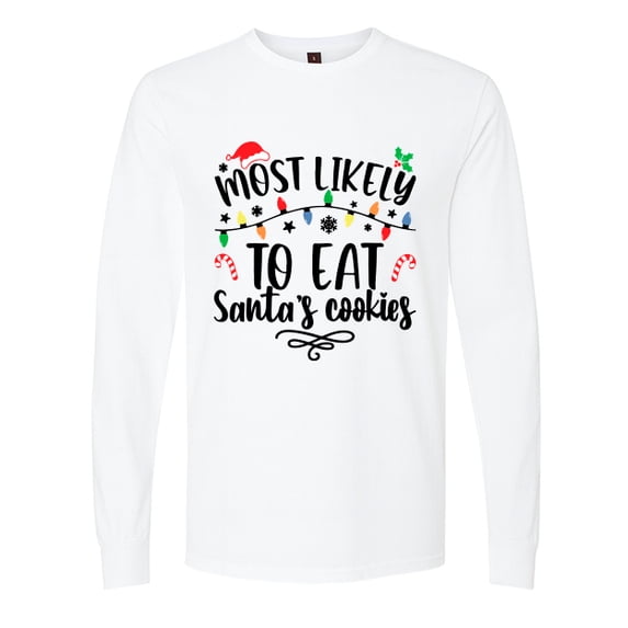 Santa’s Cookie Thief Christmas Tee by HolidayShirts