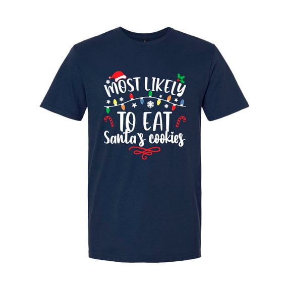 Santa’s Cookie Thief Christmas Tee by HolidayShirts
