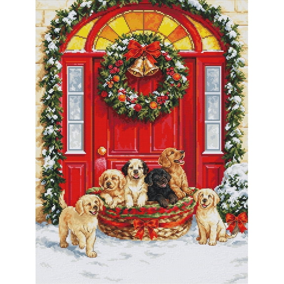 Santa's Delivery BU5102L Counted Cross-Stitch Kit