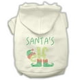 thumbnail image 1 of Christmas Pet, Dog  Cat Hoodie Rhinestone, "Santa's Elf", 1 of 11