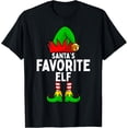 thumbnail image 1 of Santa's Favorite Elf Matching Family Christmas T-Shirt, 1 of 4