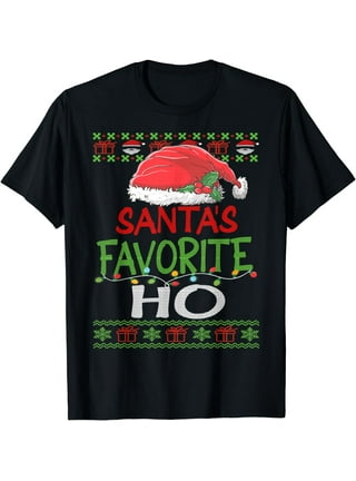 Santa's Favorite HO Adult Red Ugly Christmas Sweater