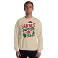 thumbnail image 1 of Santa's Favorite Hot Mess Christmas Sweatshirt – Funny & Festive Holiday Design  Cozy Christmas Apparel & Unique Gift (Sand), 1 of 7