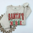 thumbnail image 1 of Santa’s Favorite Nurse Embroidered Sweatshirt: Christmas Nurse Sweatshirt, 1 of 4