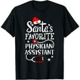 thumbnail image 1 of Santa's Favorite Physician Assistant Christmas Healthcare PA T-Shirt, 1 of 3