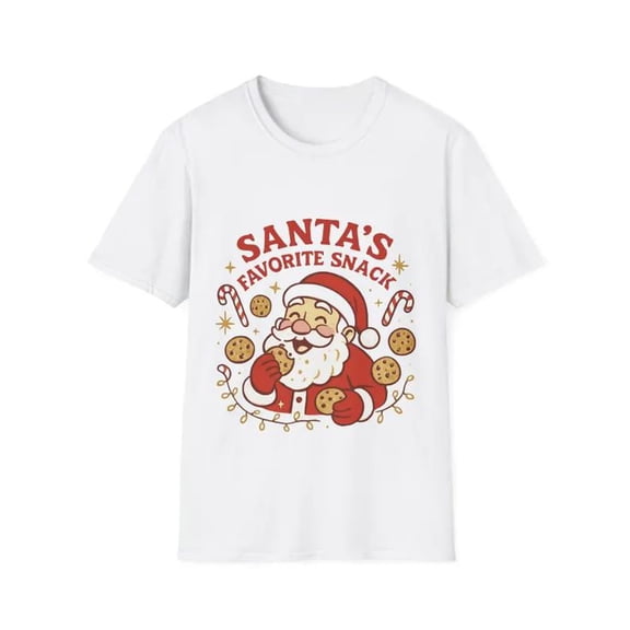 Santa's Favorite Snack T-shirt, Sizes S-5XL