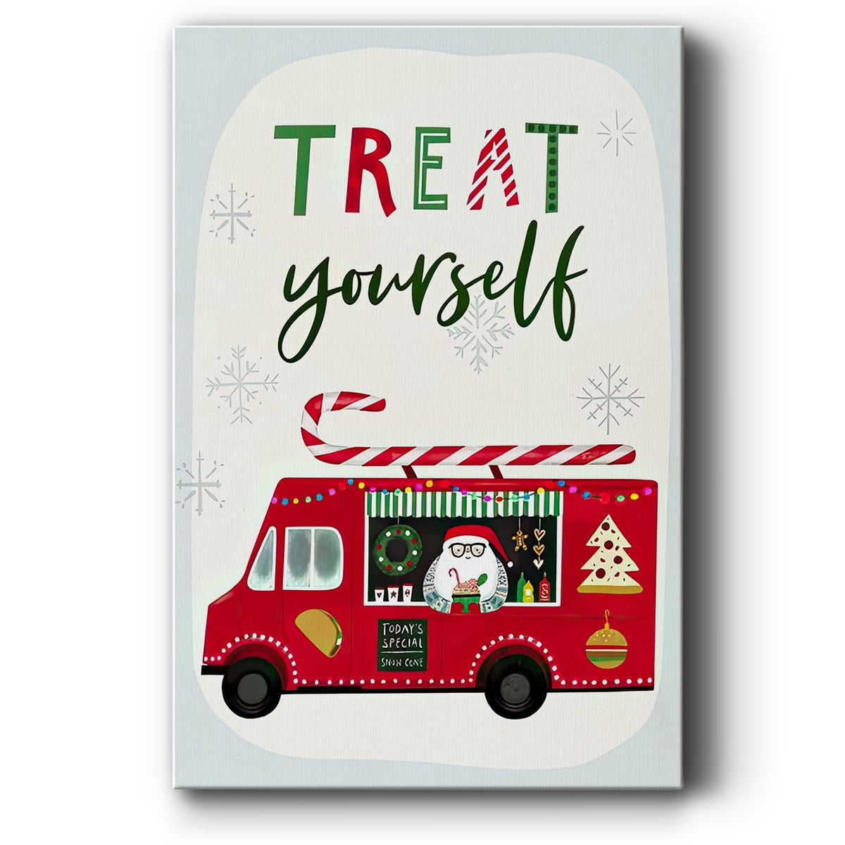 Santa's Foodtruck Collection B- Gallery Wrapped Canvas