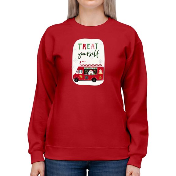 Santa's Foodtruck Collection B. Sweatshirt Women -Victoria Borges Designs, Female x-Large