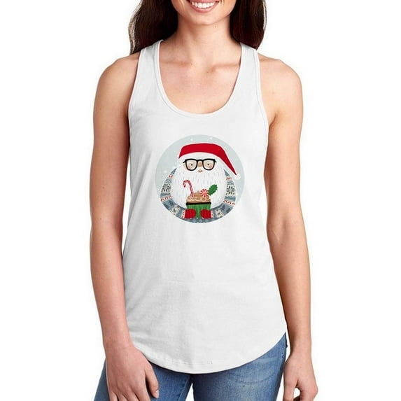 Santa's Foodtruck Collection C. Racerback Tank Women -Victoria Borges Designs, Female Small