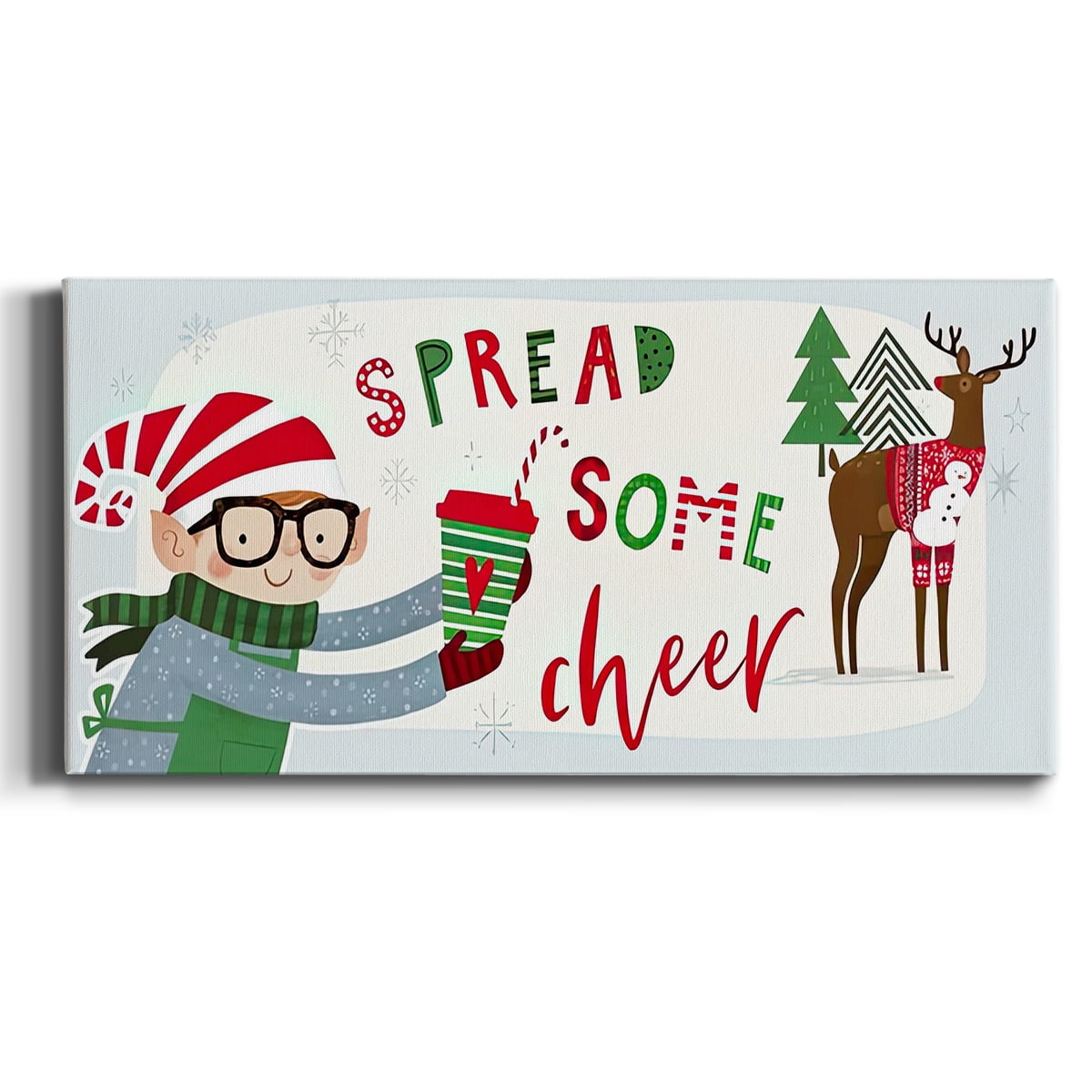 Santa's Foodtruck Collection D- Gallery Wrapped Canvas