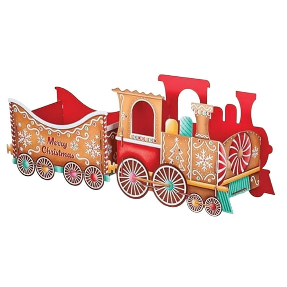 Santa’s Gift Train Deliver Holiday Cheer in Style Christmas Train Sets Xmas Decoration Unique Sleigh Gift Storage DIY Personalised Present Storage Decorative Home Container Decor Ornament