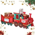 thumbnail image 1 of Santa’s Gift Train for Presents, 2026 New Christmas Train Gift Box, Cardboard Santa Express Trains for Hold Presents Candy Gift Box Holder for Family Christmas Decorations (Style A-large), 1 of 7
