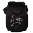 thumbnail image 1 of Christmas Pet, Dog  Cat Hoodie Rhinestone, "Santa's Girl", 1 of 10