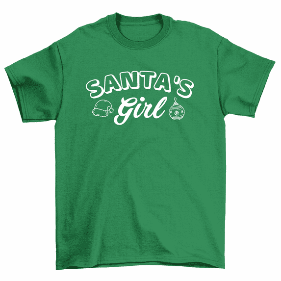 Santa's Girl Santa Claus Christmas T-Shirt Women Unisex