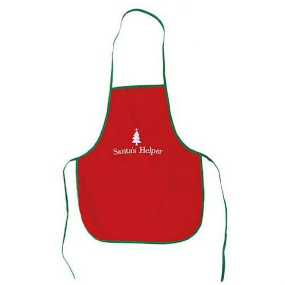 Santa's Helper Embroidered Christmas Kid's Apron 19.5 x 16 Inch