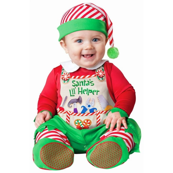 Incharacter Santa's Lil' Helper Infant Costume: 18-24 Months Unisex