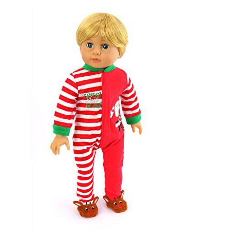 Santa s Little Helper Pajamas Compatible with 18