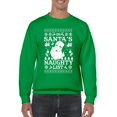 thumbnail image 1 of Santa's Naughty List Christmas Men's Sweatshirt, 1 of 4