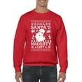 thumbnail image 1 of Santa's Naughty List Christmas Men's Sweatshirt, 1 of 4