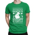 thumbnail image 1 of Santa's Naughty List Christmas T-shirt Men's, 1 of 3