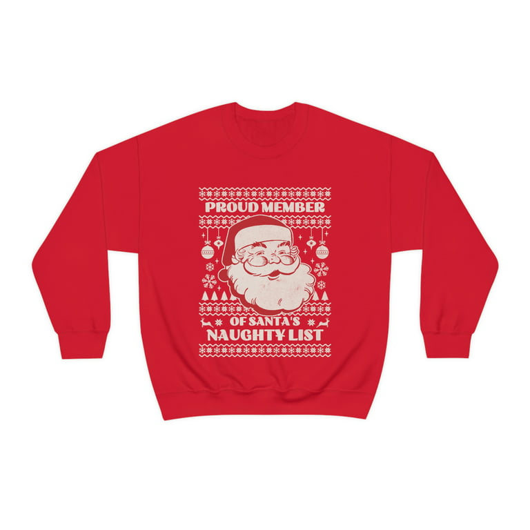Santa's Naughty List Ugly Christmas Sweater
