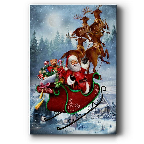 Santa's Sleigh- Gallery Wrapped Canvas