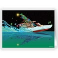 thumbnail image 1 of Santa's Speedboat Christmas Card - Boating 18 Cards & Envelopes, 1 of 2