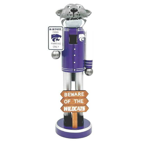 Kansas State Wildcats 12" Beware Nutcracker