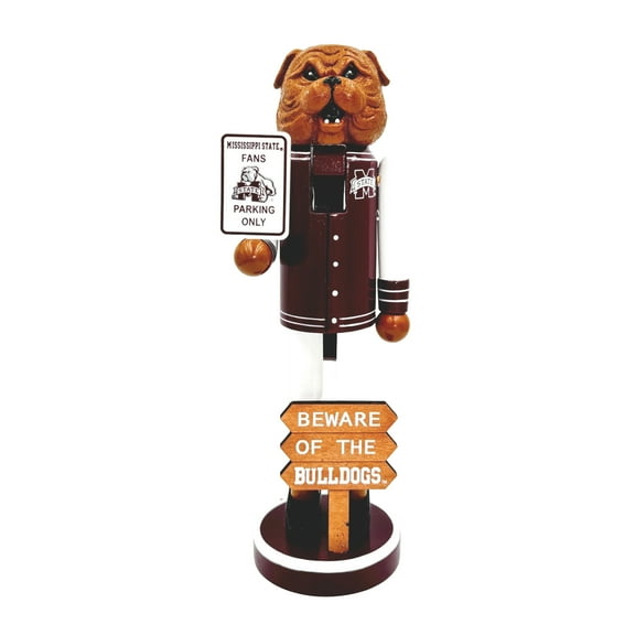 Mississippi State Bulldogs 12" Beware Nutcracker
