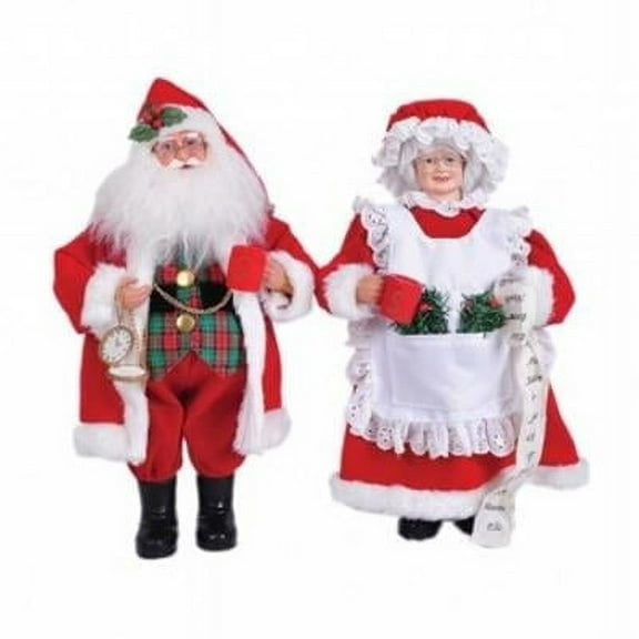 Santa's Workshop 15" Mr And Mrs Claus Set