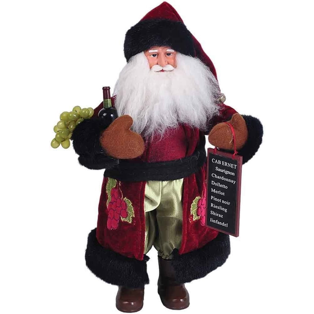 Santa's Workshop Wine Master Santa Figurine - Thumbnail 2